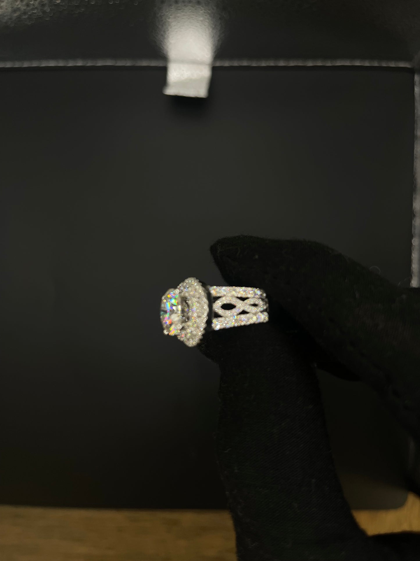 3.5 center stone diamond ring