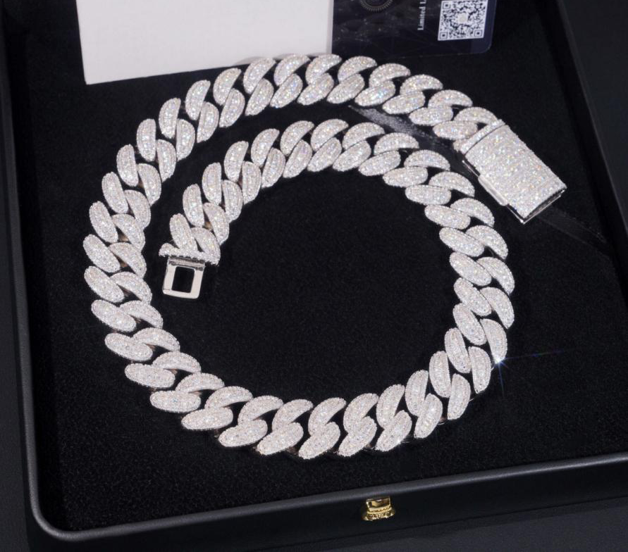 18mm Iced Miami Cuban Link Chain