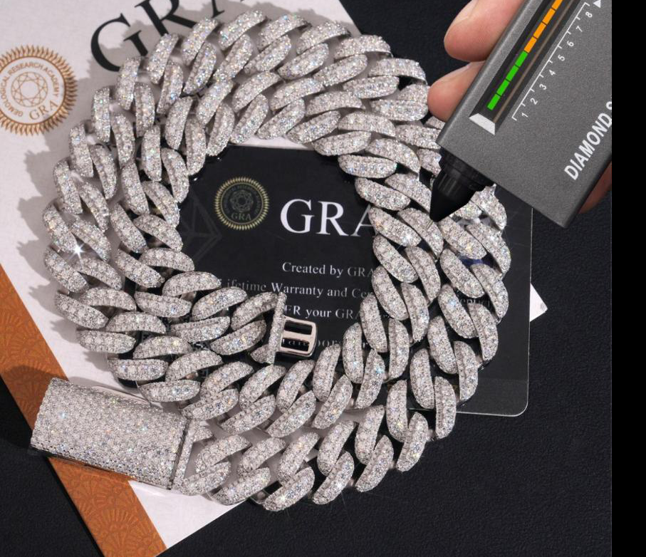 13–15mm Iced Miami Cuban Link Chain