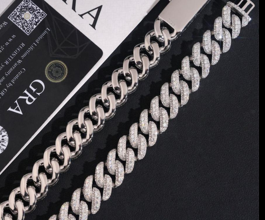 13–15mm Iced Miami Cuban Link Chain