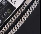 13–15mm Iced Miami Cuban Link Chain