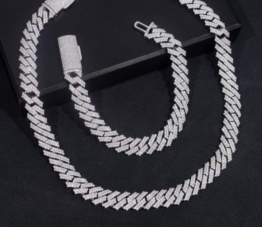 12mm Iced Miami Cuban Link Chain
