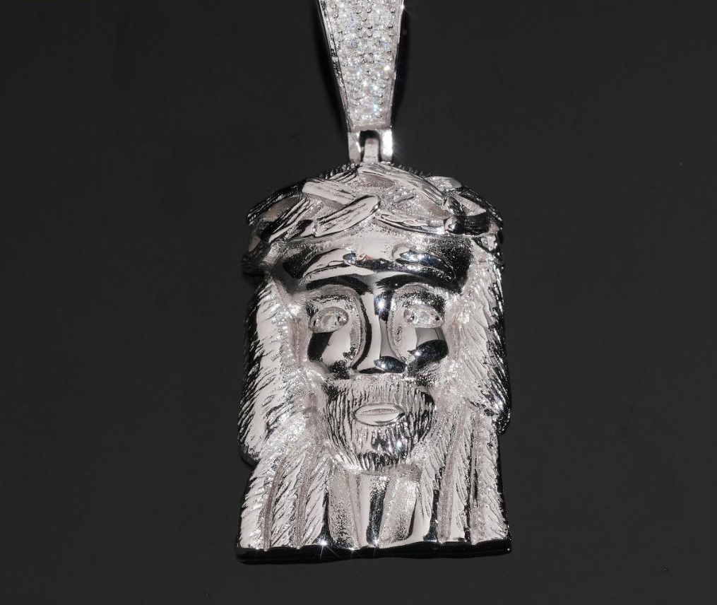 Matte Jesus Piece Pendant