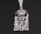 Matte Jesus Piece Pendant