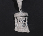 Polished Jesus Piece Pendant