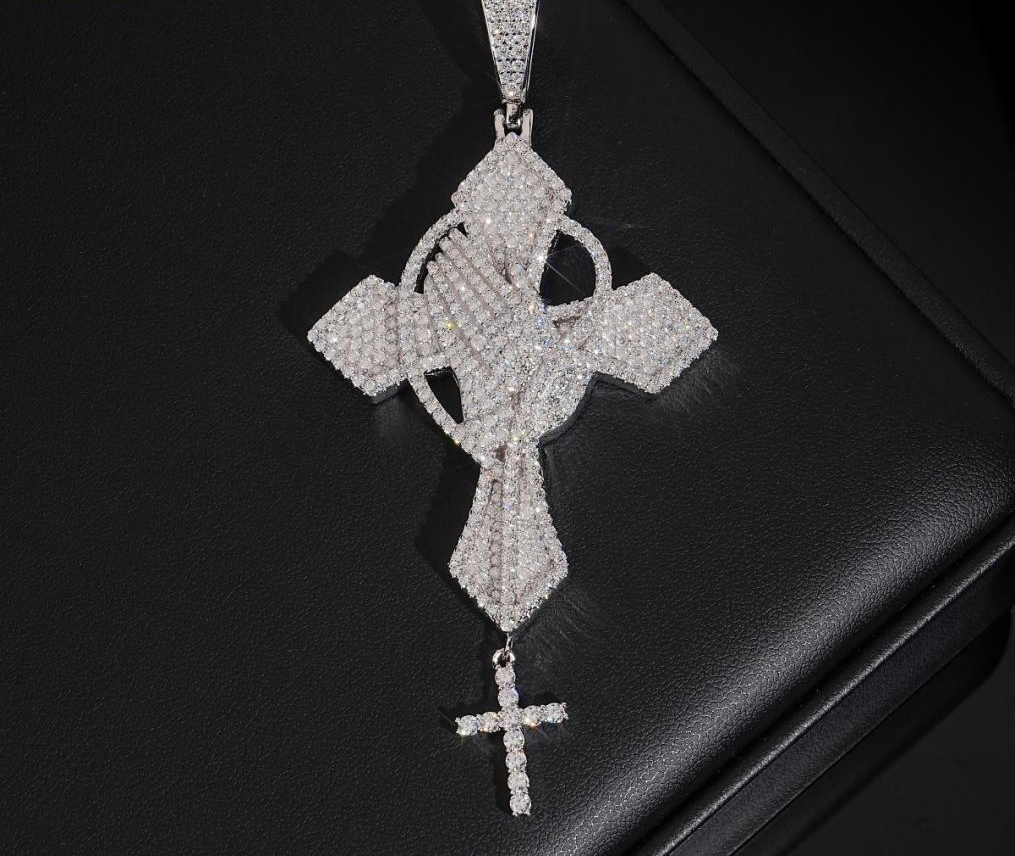 Ornate Double Cross Pendant