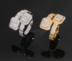 Baguette Cluster Wrap Ring
