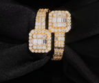 Baguette Cluster Wrap Ring