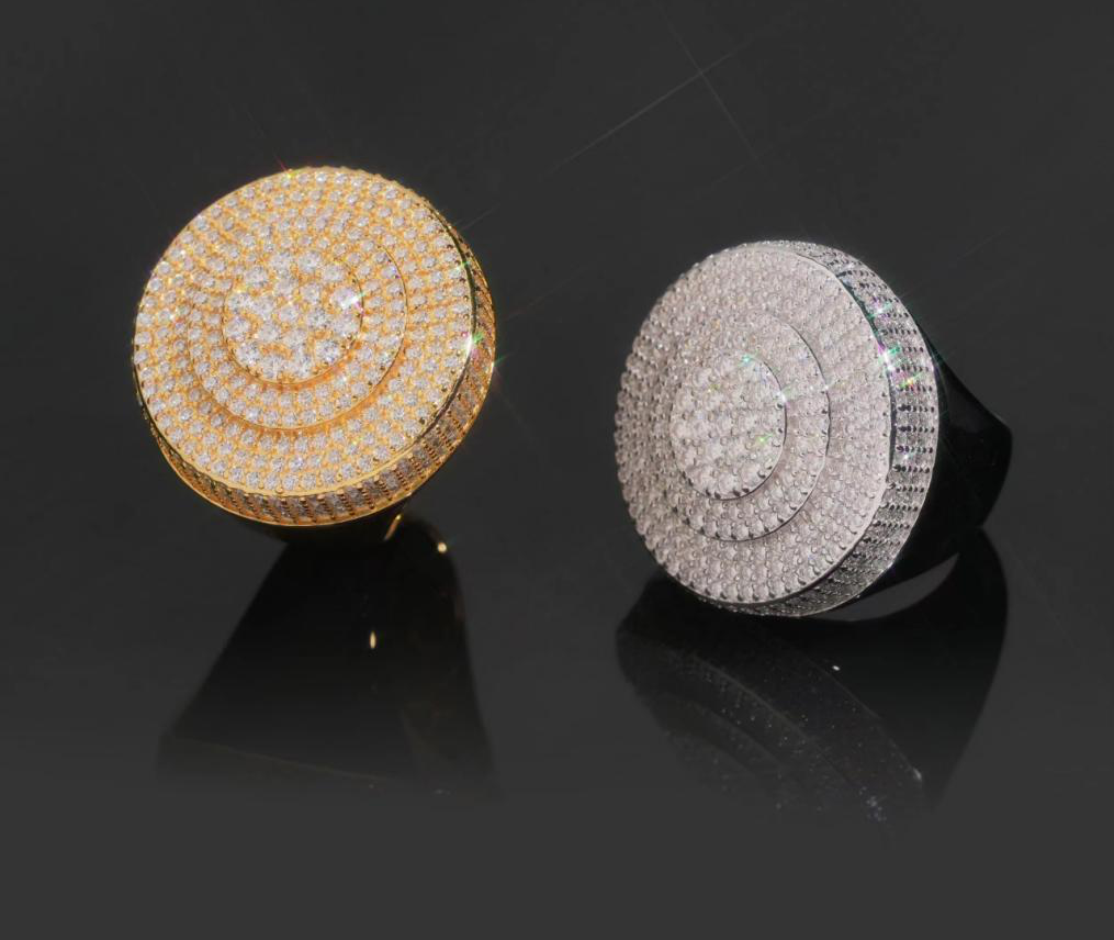 Round Cluster Signet Ring