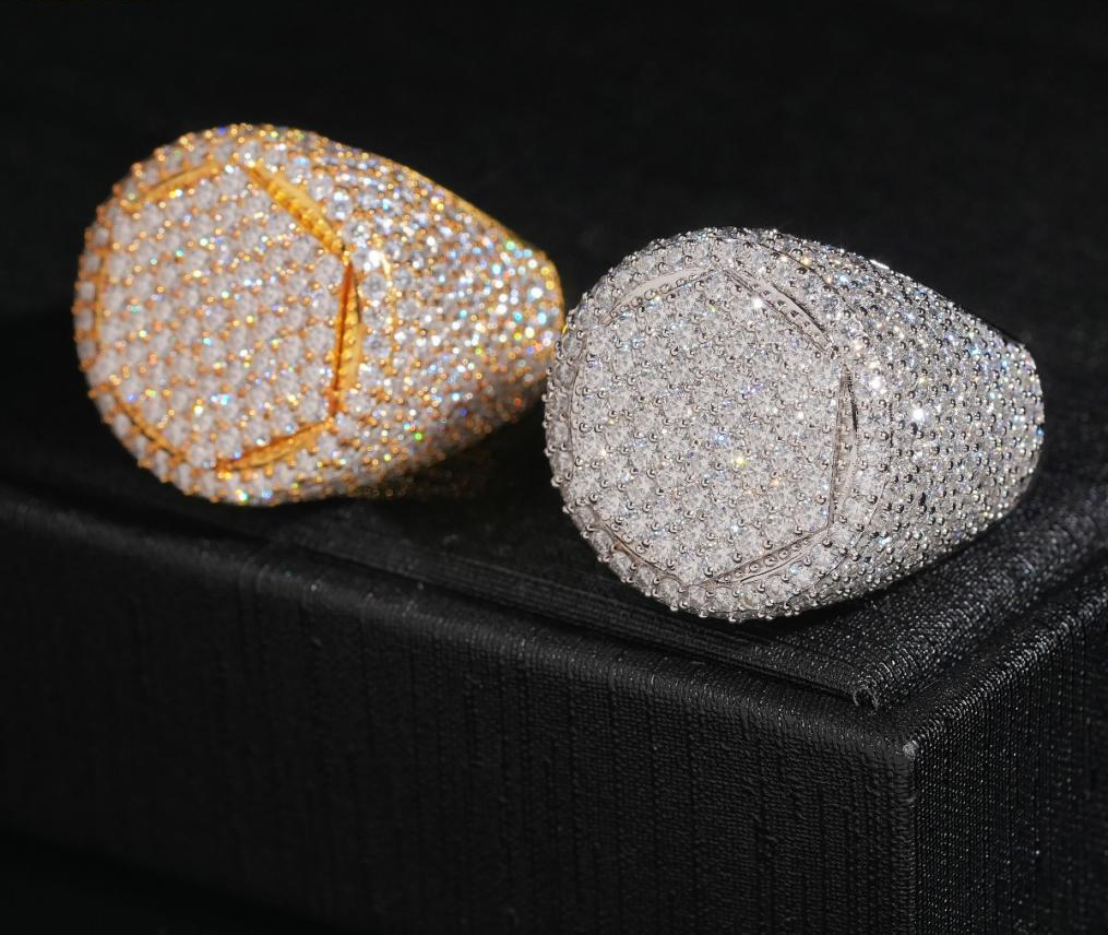 Iced Cushion Dome Ring