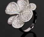 Pave Flower Ring