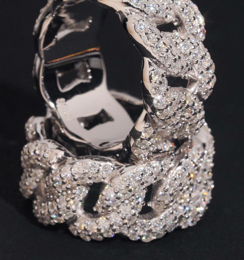Pave Cuban Link Band