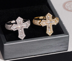 Baguette Cross Ring