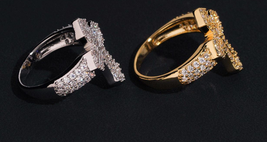 Baguette Cross Ring