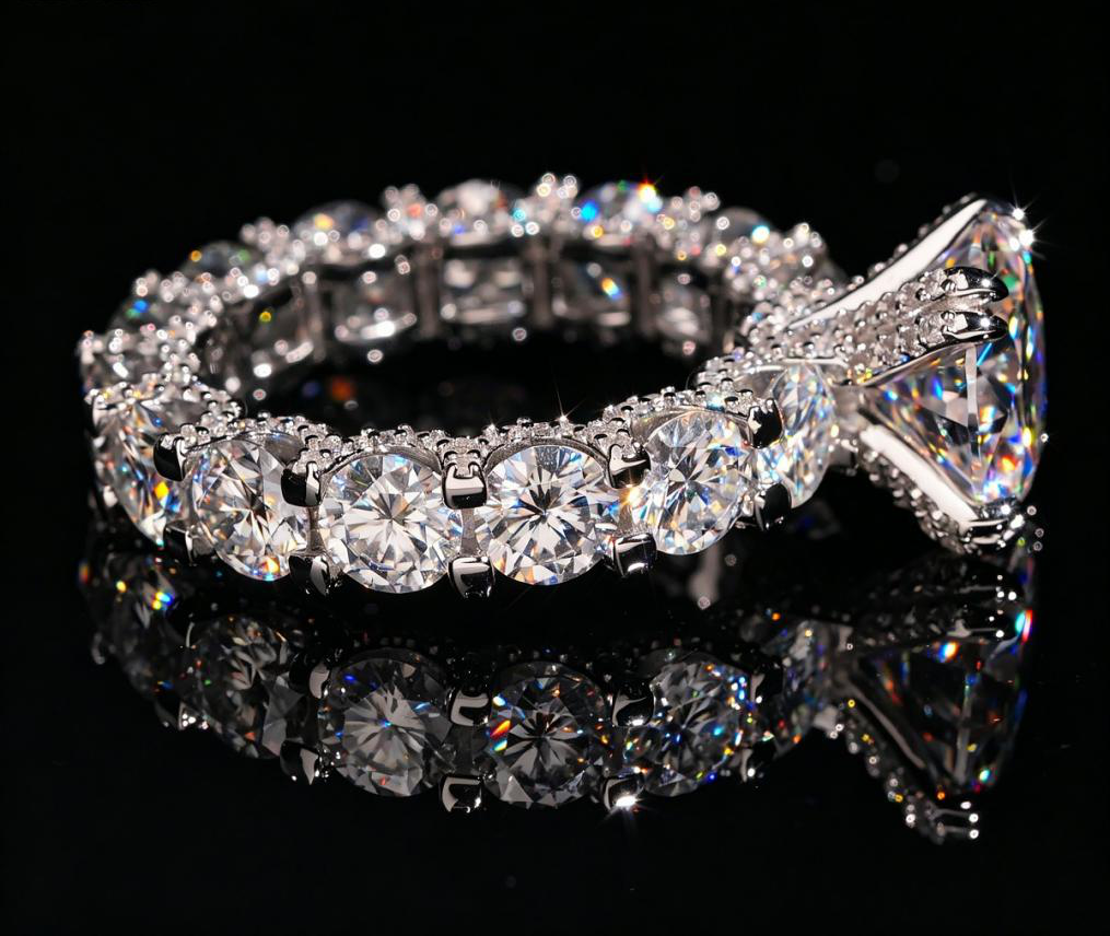Crown Solitaire Statement Ring