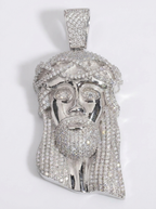XL Iced Jesus Piece Pendant