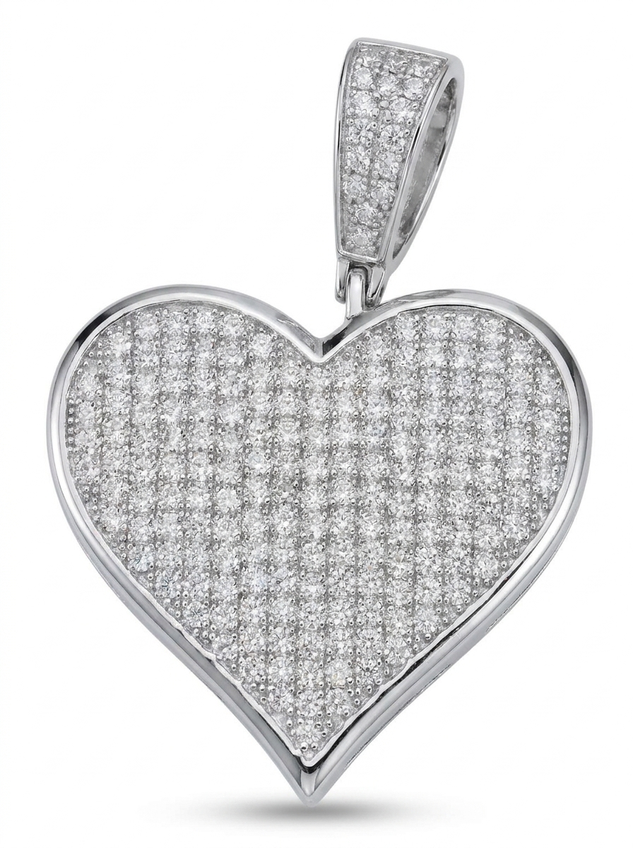 Iced Heart Pendant
