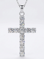 Round-Cut Cross Pendant