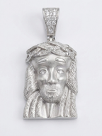 Matte Jesus Piece Pendant