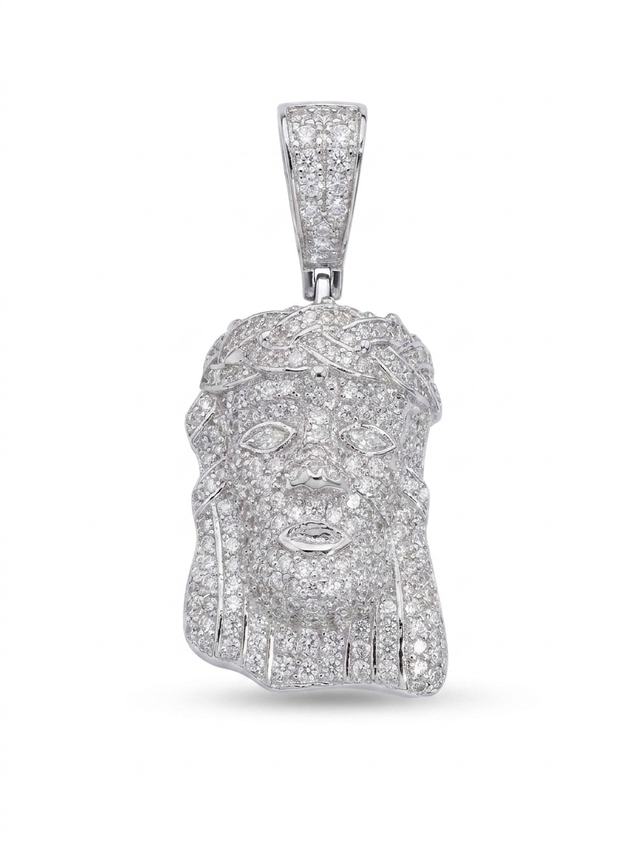 Iced Jesus Piece Pendant