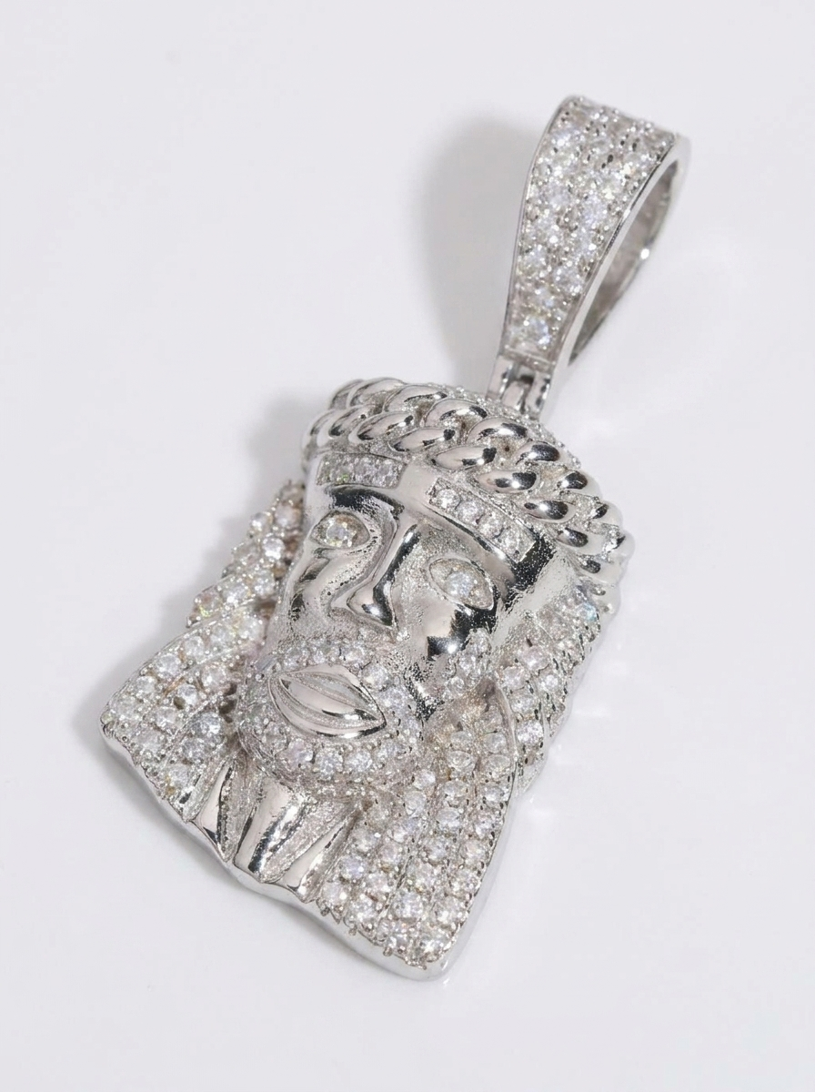 Two-Tone Jesus Piece Pendant