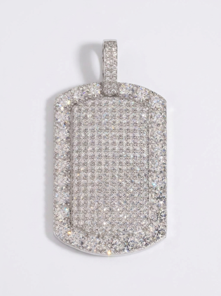 XL Rounded Dog Tag Pendant
