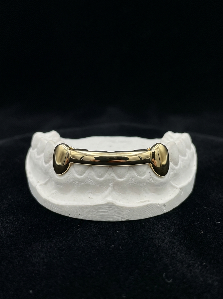 Bottom Bar Grillz with Solid Canine