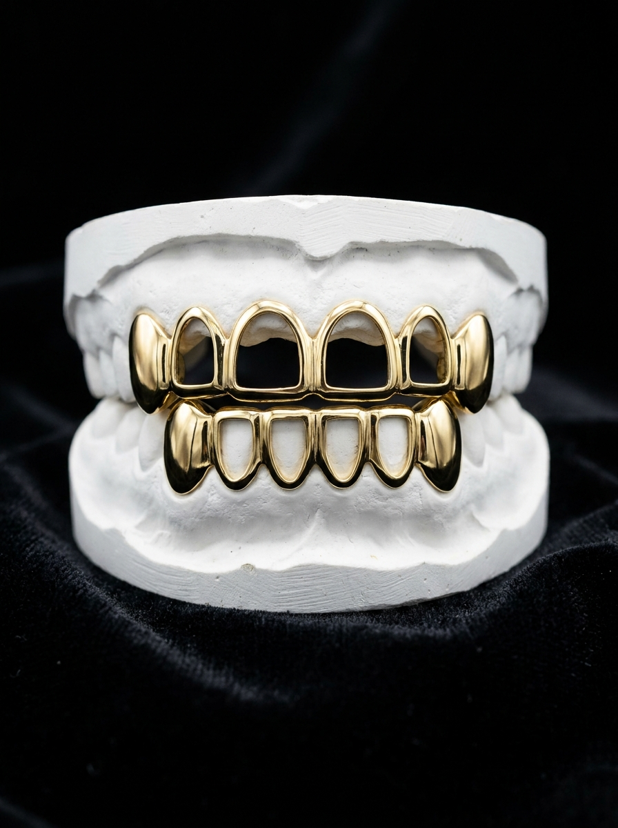 6 Piece Open Face Grillz with Closed Canines