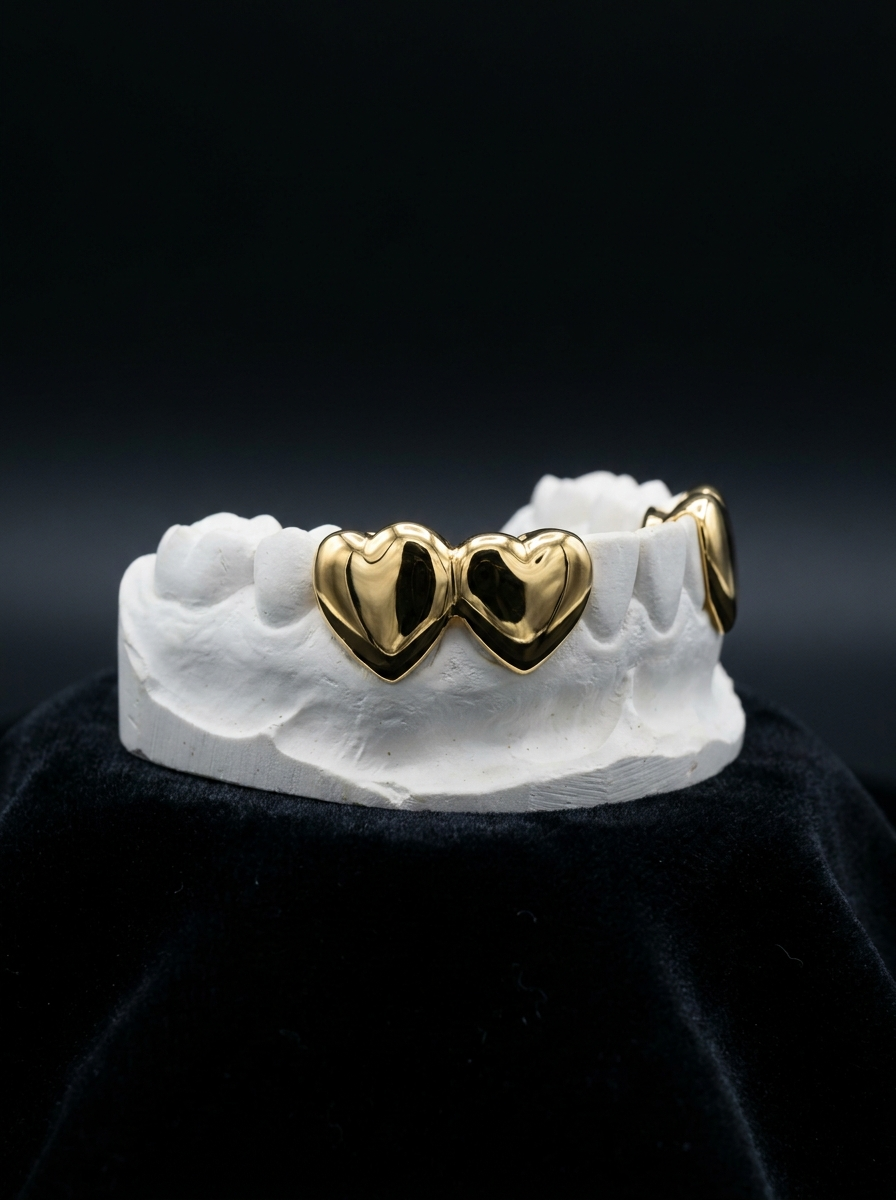 2 Piece Heart Grillz