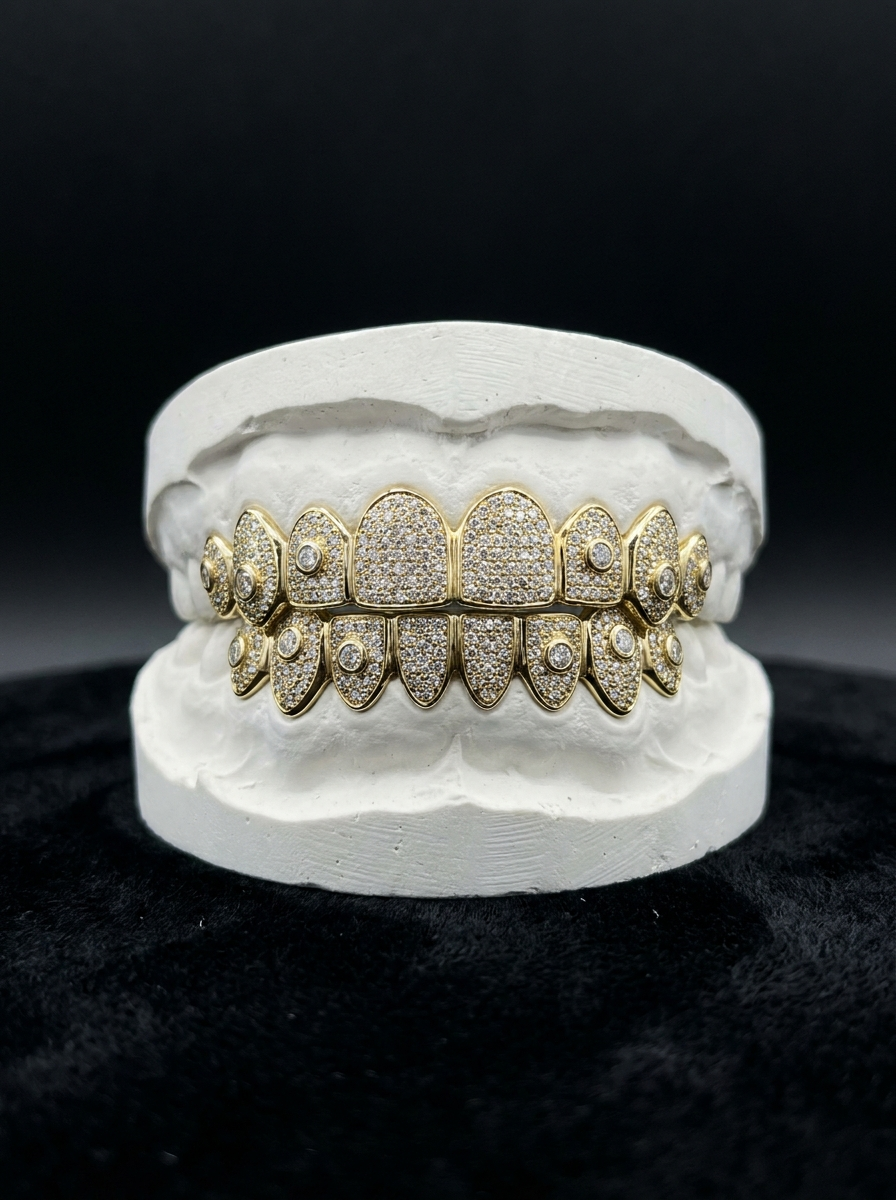 Open Face Diamond Sparkle Grillz