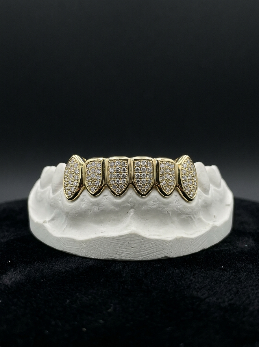 VS Diamond Iced Open Face Grillz