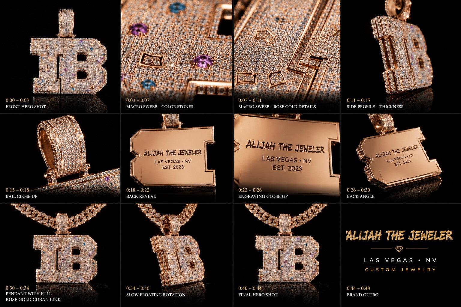 TB pendant detail collage with engraved backplate