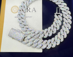 18mm Iced Miami Cuban Link Chain
