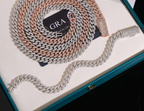 8mm Iced Miami Cuban Link Chain