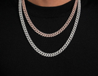 8mm Iced Miami Cuban Link Chain