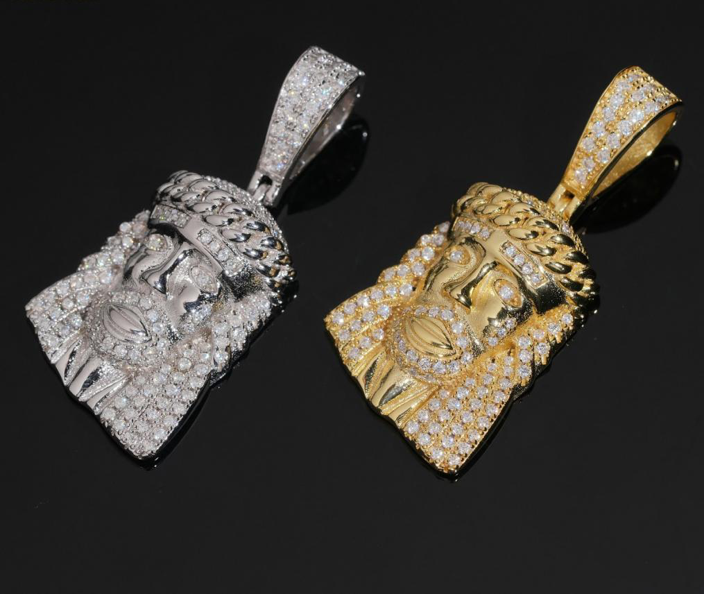 Two-Tone Jesus Piece Pendant