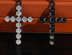Round-Cut Cross Pendant