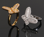 Butterfly Baguette Ring