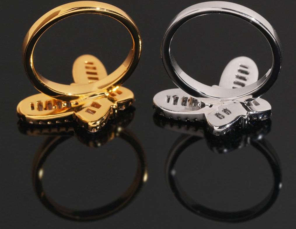 Butterfly Baguette Ring