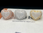 Iced Heart Face Ring