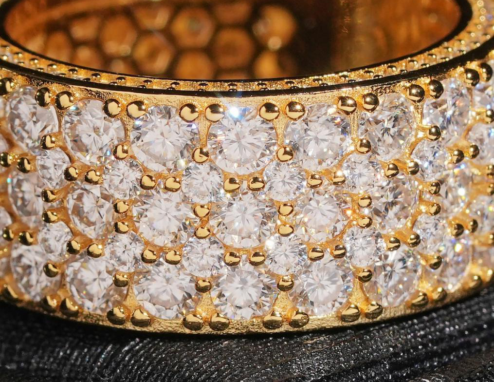 Wide Pave Dome Band