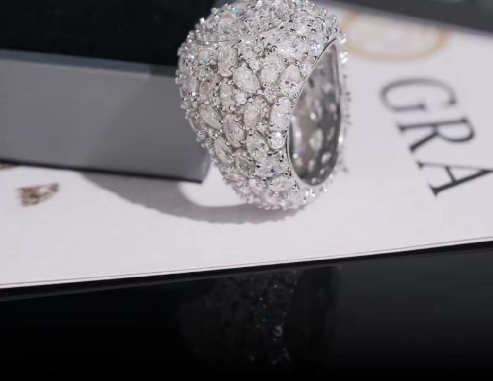 Iced Dome Ring