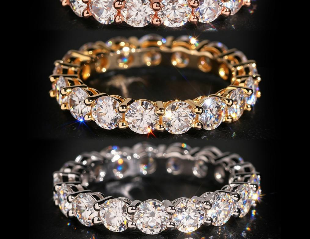 Round-Cut Eternity Band