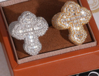Iced Cross Signet Ring