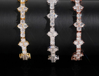 Cluster Tennis Bracelet