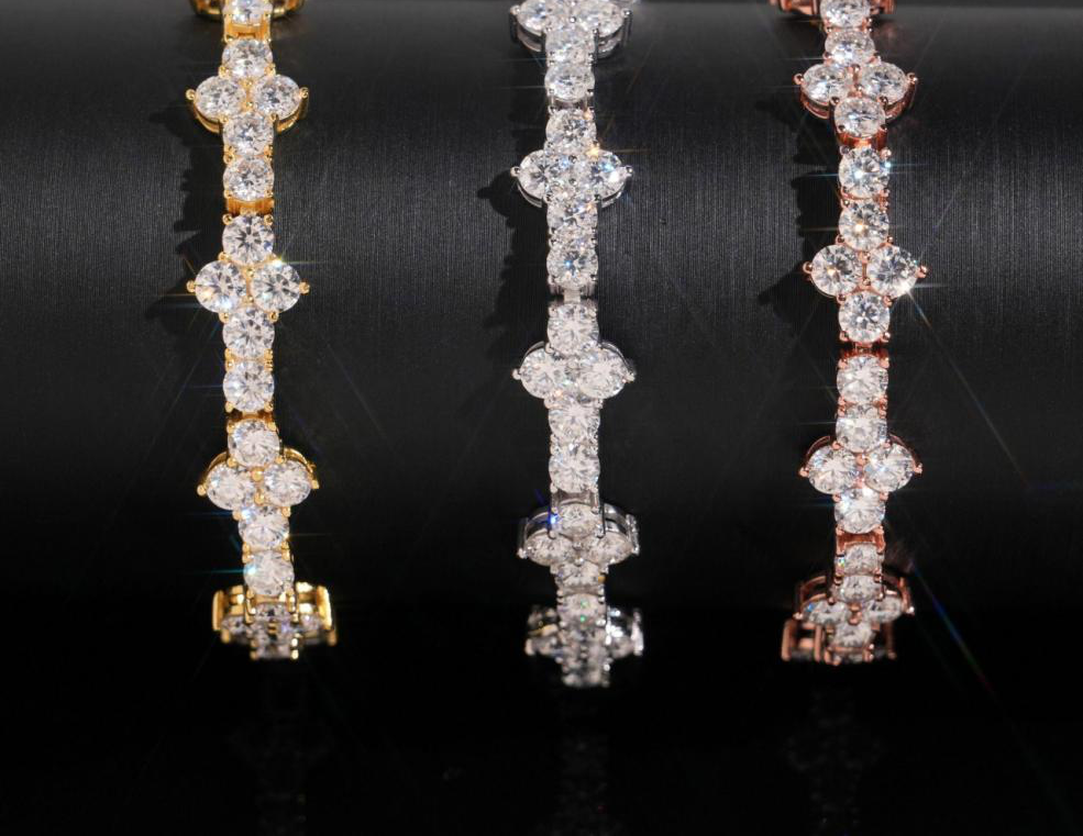 Cluster Tennis Bracelet