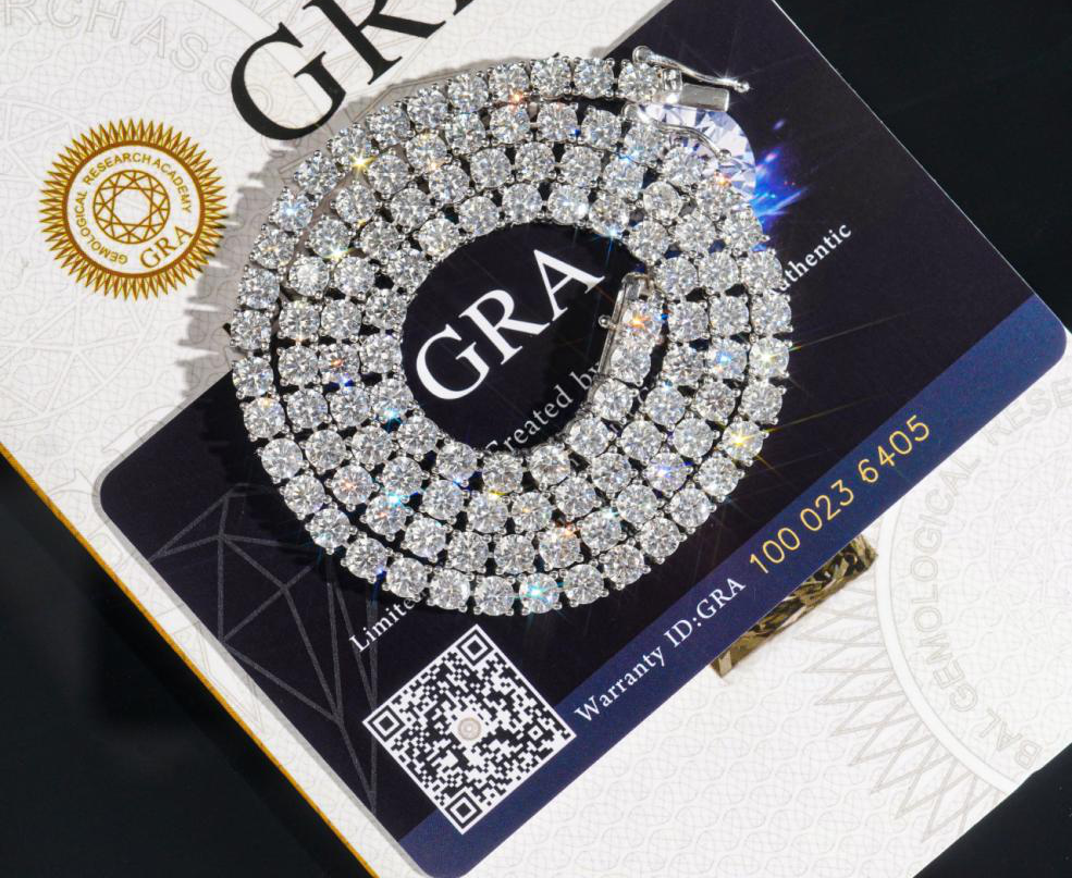 5mm Moissanite Tennis Chain