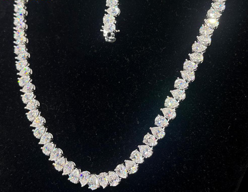 Flower Cluster Tennis Chain