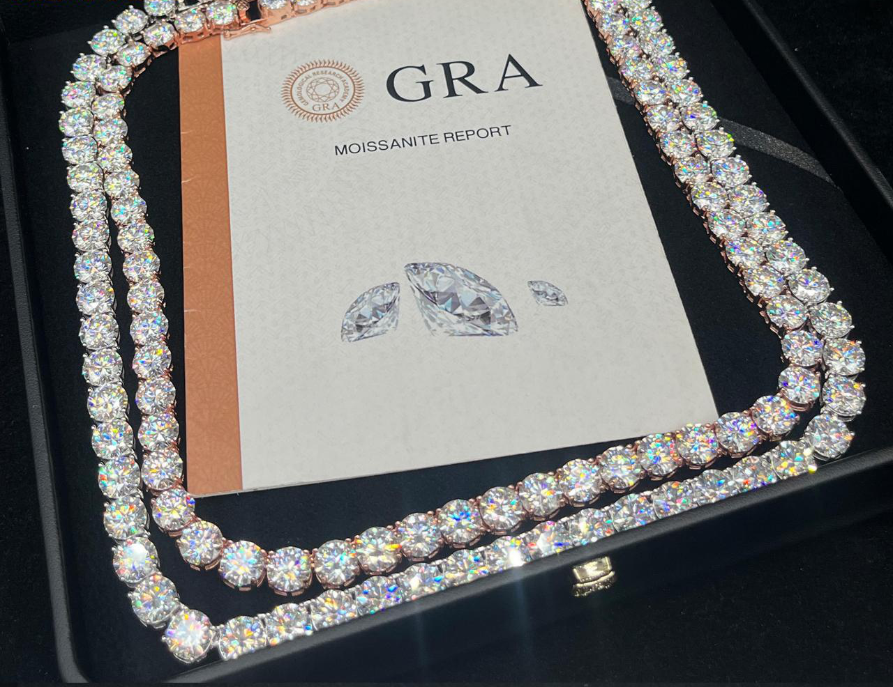 8–8mm Moissanite Tennis Chain